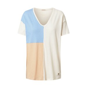 MOS MOSH Shirt  svetlomodrá / svetlooranžová / biela