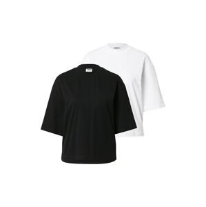 Urban Classics Oversize tričko  čierna / biela