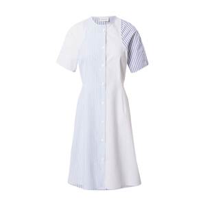 WOOD WOOD Košeľové šaty 'Sia'  svetlomodrá / biela / svetlosivá