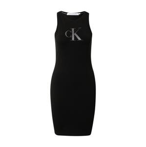 Calvin Klein Jeans Kleid  čierna / biela