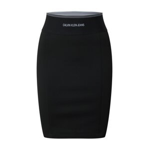 Calvin Klein Jeans Sukňa 'Milano'  čierna / biela