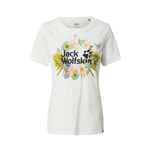 JACK WOLFSKIN Tričko 'PARADISE'  biela / zmiešané farby