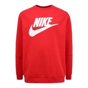 Nike Sportswear Mikina  biela / červená
