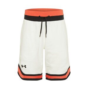 UNDER ARMOUR Športové nohavice  biela / oranžová / čierna