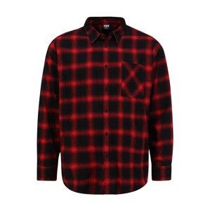 Urban Classics Košeľa  čierna / červená