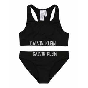 Calvin Klein Swimwear Bikiny  čierna / biela