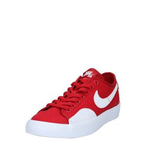 Nike SB Nízke tenisky 'Blazer Court'  biela / červená