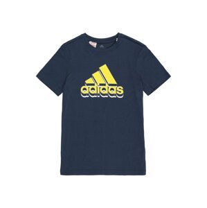 ADIDAS PERFORMANCE Funkčné tričko  námornícka modrá / žltá / biela