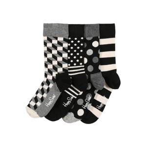 Happy Socks Ponožky  čierna / biela / sivá