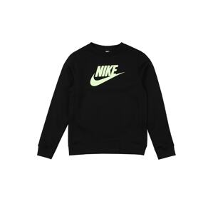 Nike Sportswear Mikina 'FUTURA'  čierna / pastelovo žltá