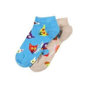 Happy Socks Ponožky 'Dog & Cat'  tmavobéžová / nebesky modrá / zmiešané farby