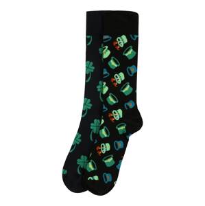 Happy Socks Ponožky 'St Patricks'  čierna / zelená / svetlomodrá / mätová