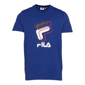 FILA T-Shirt 'Amparo'  biela / kráľovská modrá / čierna / svetločervená