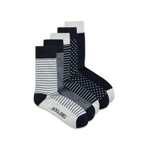 JACK & JONES Ponožky  sivá / čierna / biela