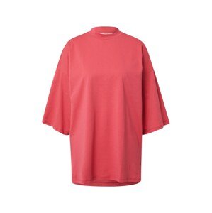 OBJECT Oversize tričko 'OBJVERITA'  ružová / čierna