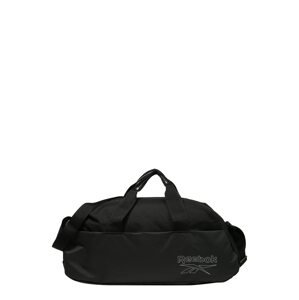 Reebok Sport Športová taška 'ESSENTIALS'  čierna / biela