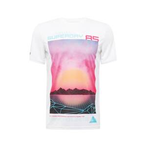 Superdry Funkčné tričko 'Beyond Limits'  fialová / zmiešané farby / ružová / čierna / biela
