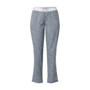 Calvin Klein Underwear Pyžamové nohavice  sivá / biela / čierna