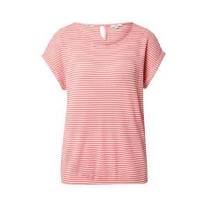TOM TAILOR T-Shirt  staroružová / rosé / biela