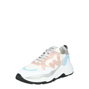 WOMSH Sneaker  nebesky modrá / biela / ružová / sivá