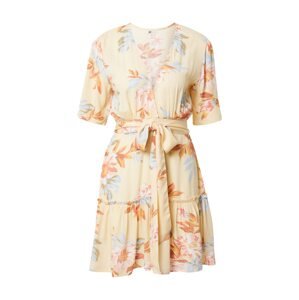 BILLABONG Letné šaty 'ONE AND ONLY'  svetložltá / svetlomodrá / šedobiela / oranžová