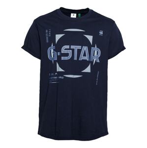 G-Star RAW Tričko  tmavomodrá / dymovo modrá / modrosivá