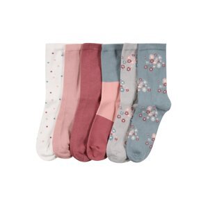 NAME IT Ponožky 'BINA'  ružová / rosé / opálová / modrosivá / biela
