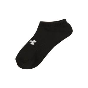 UNDER ARMOUR Športové ponožky 'Core No Show'  čierna / biela
