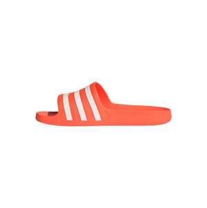 ADIDAS ORIGINALS Plážové / kúpacie topánky 'Aqua Adilette'  oranžová / biela