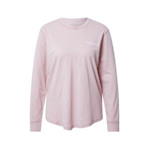 Abercrombie & Fitch Shirt  pastelovo ružová / biela