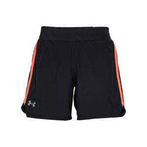 UNDER ARMOUR Športové nohavice 'SpeedPocket'  čierna / sivá / koralová