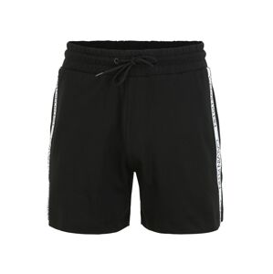 Calvin Klein Swimwear Nohavice 'Terry'  čierna / biela