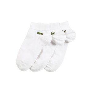 LACOSTE Ponožky  biela / zelená