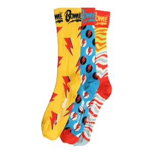 Happy Socks Ponožky 'Bowie'  červená / žltá / modrá