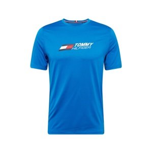 Tommy Sport Funkčné tričko  modrá / biela / tmavomodrá / červená