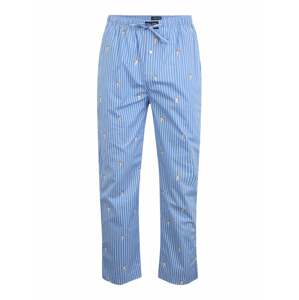 POLO RALPH LAUREN Pyžamové nohavice  dymovo modrá / biela / svetlohnedá