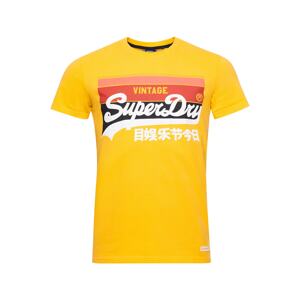 Superdry Tričko 'Cali'  svetlomodrá / biela / lososová / čierna / zlatá žltá