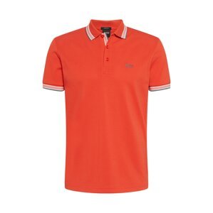 BOSS ATHLEISURE Tričko 'Paddy'  oranžovo červená / biela / námornícka modrá