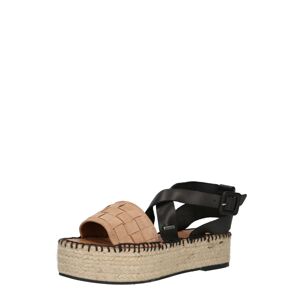 SHABBIES AMSTERDAM Remienkové sandále  béžová / čierna