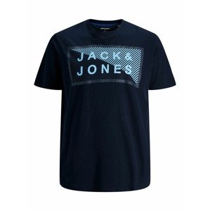 Jack & Jones Plus Tričko  námornícka modrá / svetlomodrá
