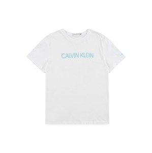 Calvin Klein Jeans Tričko  biela / vodová