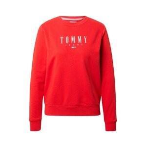 Tommy Jeans Mikina  svetločervená / biela / námornícka modrá