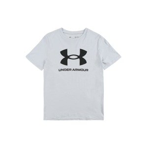 UNDER ARMOUR Sport-Shirt  svetlosivá / čierna