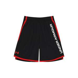 UNDER ARMOUR Športové nohavice 'Stunt 3.0 PRTD'  čierna / biela / červená / sivá