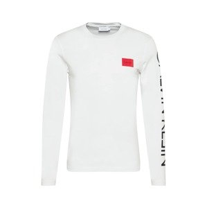Calvin Klein Tričko  biela / čierna / červená