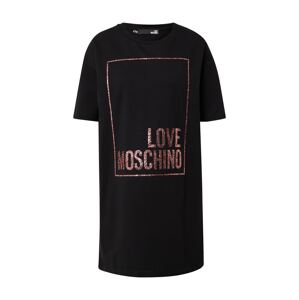 Love Moschino Šaty  čierna / ružová