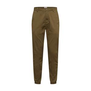 Only & Sons Chino nohavice 'ONSCAM AGED CUFF CHINO PG 9626'  olivová