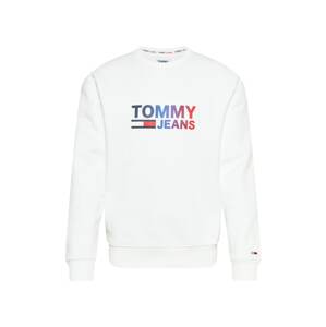 Tommy Jeans Mikina  biela / námornícka modrá / červená / modrá