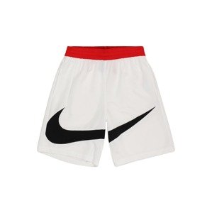 NIKE Športové nohavice  prírodná biela / červená / čierna