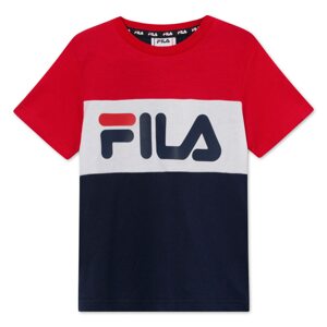 FILA T-Shirt 'Thea'  biela / červená / tmavomodrá